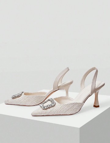Pantofi MOTF, ecru