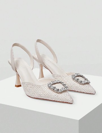 Pantofi MOTF, ecru