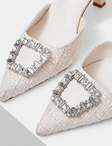 Pantofi MOTF, ecru