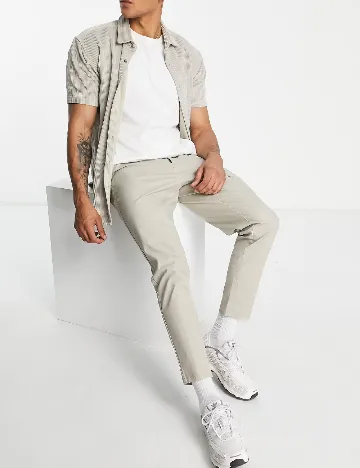 Pantaloni ASOS, bej Crem
