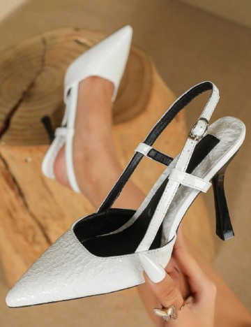 Pantofi SHEIN, alb
