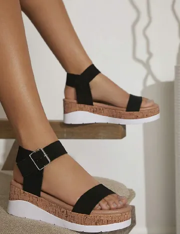 Sandale SHEIN, negru Negru