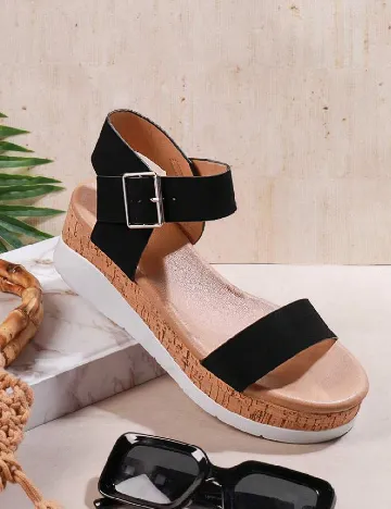Sandale SHEIN, negru Negru