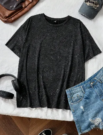 Tricou SHEIN CURVE, negru