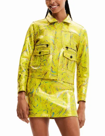 Jacheta Desigual, galben Galben