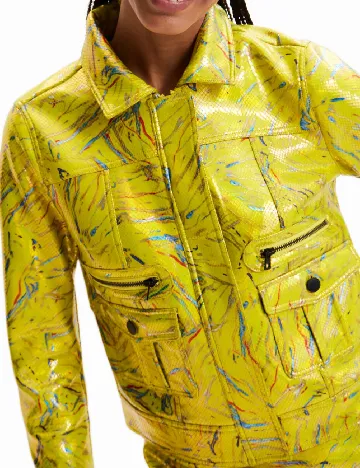 Jacheta Desigual, galben Galben