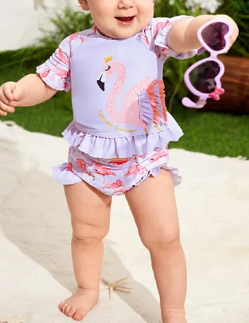 Costum de baie Shein Kids, mov Mov