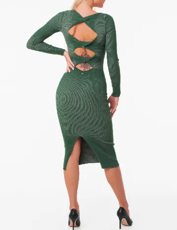 Rochie medie Guess, verde Verde
