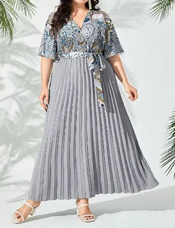 Rochie lunga SHEIN CURVE, albastru