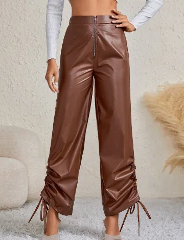 Pantaloni SHEIN, maro