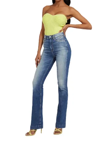 Blugi Guess, albastru Albastru