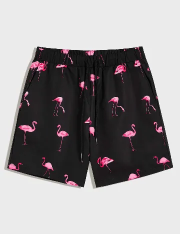 Pantaloni scurti SHEIN, negru Negru