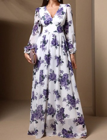 Rochie lunga SHEIN, floral print