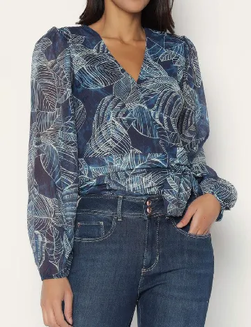 Bluza Guess, albastru Albastru