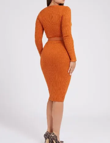 Rochie medie Guess, portocaliu Portocaliu