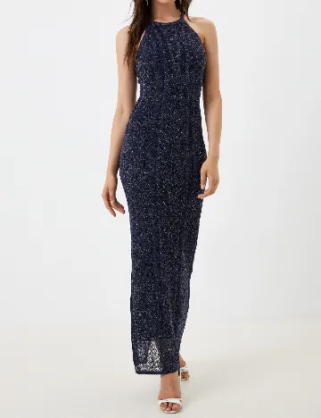Rochie lunga Guess, bleumarin Albastru