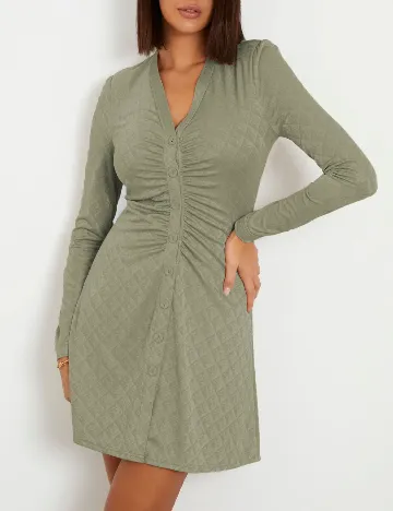 Rochie medie Guess, verde Verde