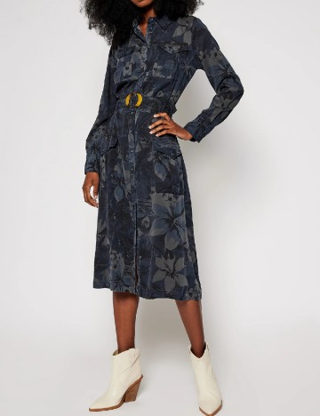 Rochie medie Desigual, bleumarin inchis