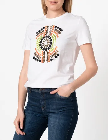 Tricou Desigual, alb Alb