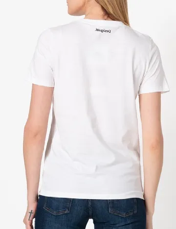 Tricou Desigual, alb Alb