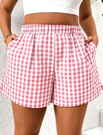 Pantaloni scurti SHEIN CURVE, roz Roz