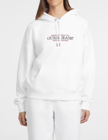 Hanorac Oversize Guess, alb