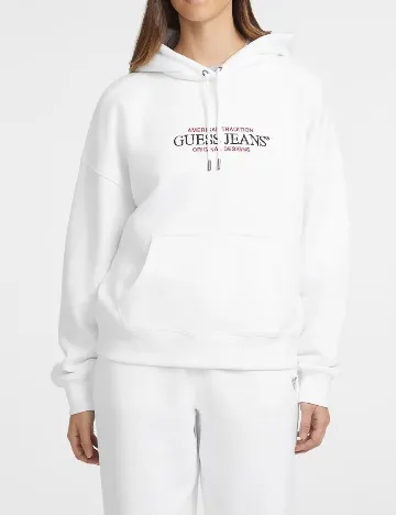 Hanorac Oversize Guess, alb