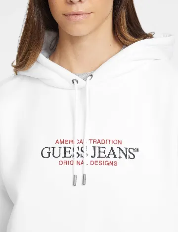 Hanorac Oversize Guess, alb