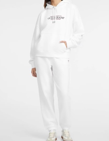 Hanorac Oversize Guess, alb