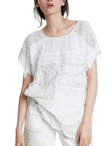 Bluza Desigual, alb