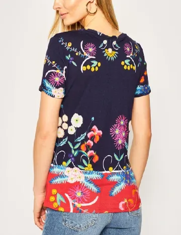 Tricou Desigual, albastru