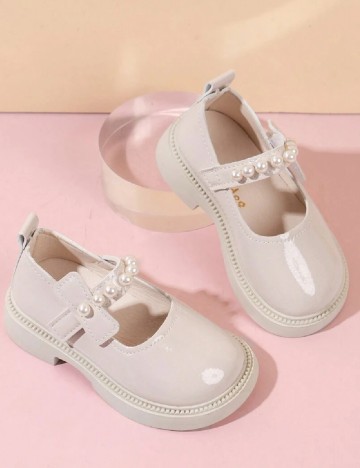 Pantofi Shein Kids, crem