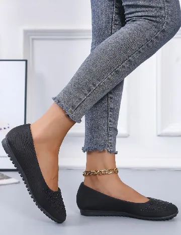 Balerini SHEIN, negru Negru