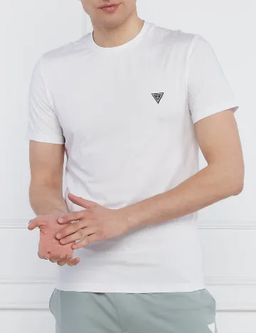 Tricou Guess, alb Alb