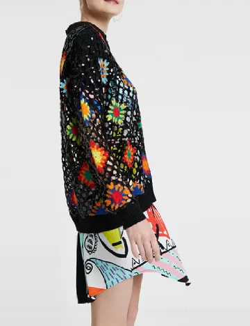 Pulover Desigual, negru Negru