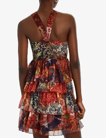 Rochie scurta Desigual, mix culori