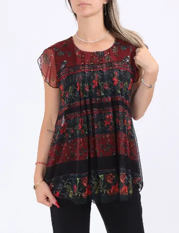 Bluza Desigual, mix culori