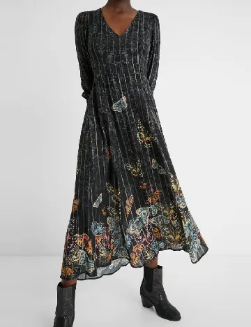 Rochie medie Desigual, negru