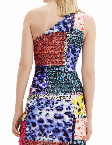 Rochie scurta Desigual, mix culori