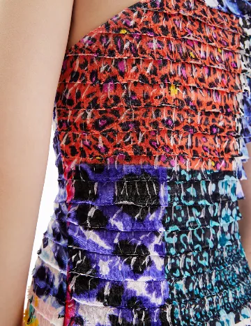 Rochie scurta Desigual, mix culori