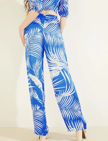 Pantaloni Guess, albastru Albastru