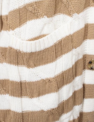 Cardigan Guess, alb/maro