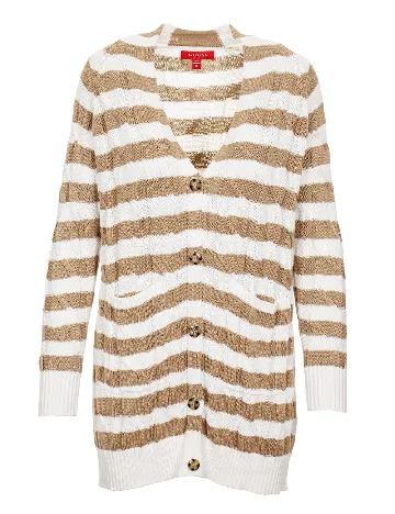 Cardigan Guess, alb/maro Alb