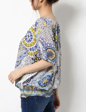 Bluza Desigual, mix culori