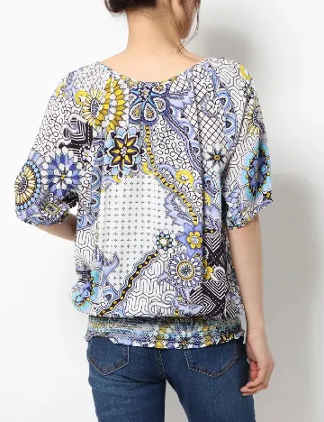 Bluza Desigual, mix culori