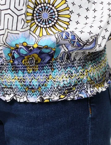 Bluza Desigual, mix culori