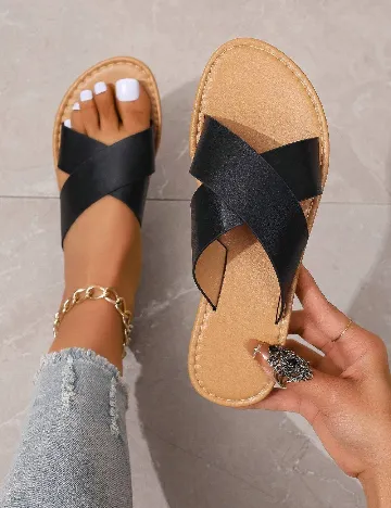 Slapi SHEIN, negru