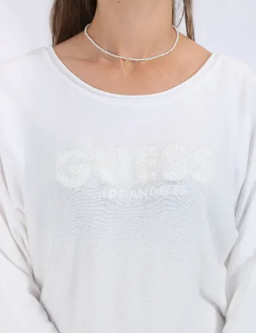 Bluza Guess, alb Alb