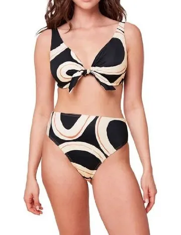 Sutien de baie Triumph, negru/crem Negru