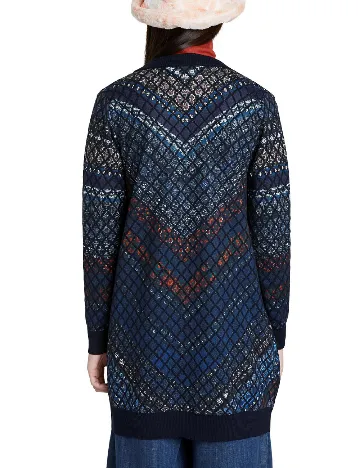 Cardigan Desigual, albastru Albastru